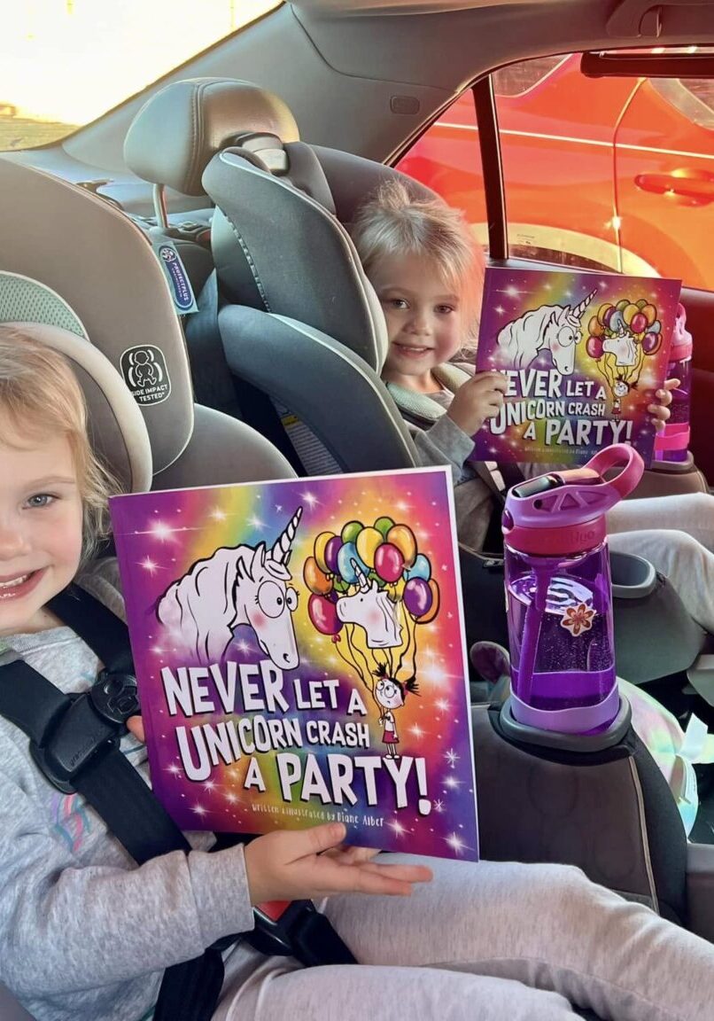 Dolly birthday 2 2 children in car seats